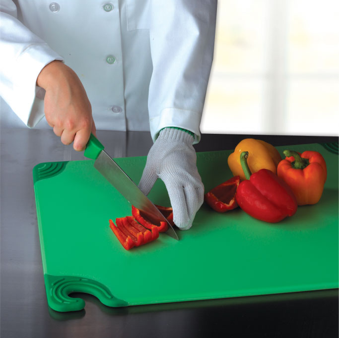 Cutting Board, 9 x 12 x 3/8 in, NSF, Green