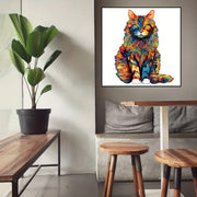 Color-Changing Cat Wooden Puzzle – Premium Eco-Friendly Jigsaw for Relaxation