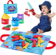 Fishing Toy Set — Color and Shape Learning Toy for Infants 6+ Months