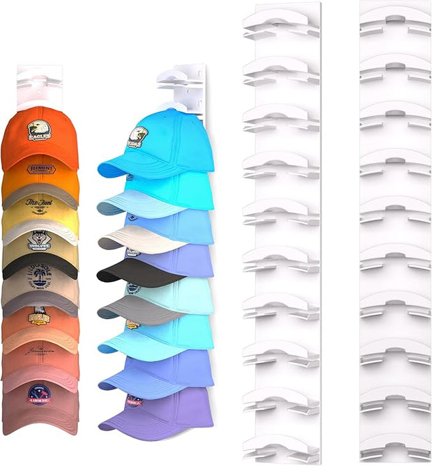 Baseball Cap Organizer (Set of 1) – Wall-Mounted Hat Rack with Strong Adhesive