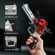 Creative Rose Revolver MOC – 631 PCS Floral Gun Building Set