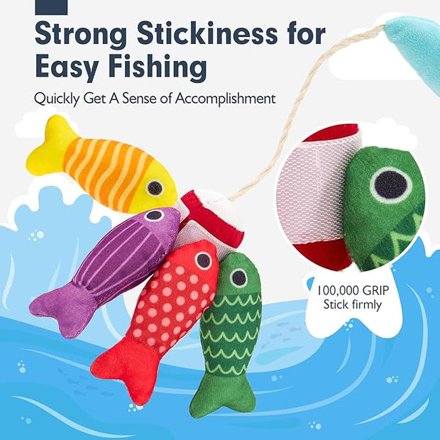 Fishing Toy Set — Color and Shape Learning Toy for Infants 6+ Months