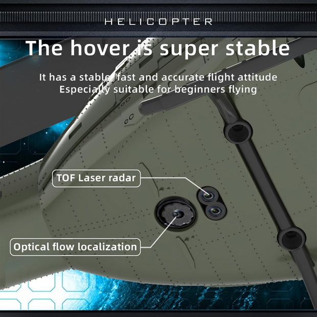 Professional Scale RC Helicopter - 2.4GHz 6CH with Gyro Stabilization