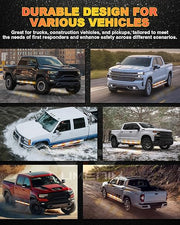 70" Dual-Row LED Strobe Strips - 864 LED Emergency Vehicle Lights