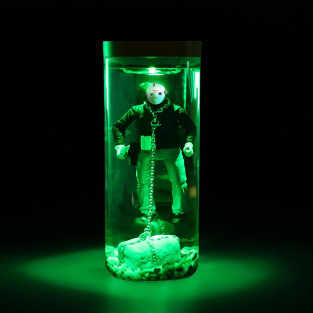 Horror Movie Collectible Water Lamp - Multi-Color LED Night Light with Figure