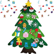 Interactive Felt Christmas Tree Set – Fun DIY Holiday Decoration for Kids & Families