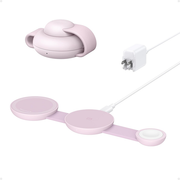 3-in-1 Foldable Wireless Charging Station – Qi2 15W for iPhone, AirPods & Apple Watch