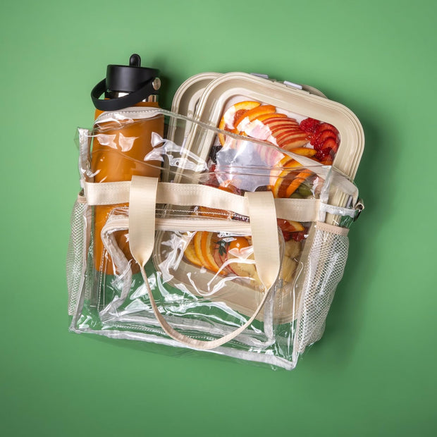 Reversible Lid Snack Trays - BPA-Free, Rectangle Meal Prep Containers