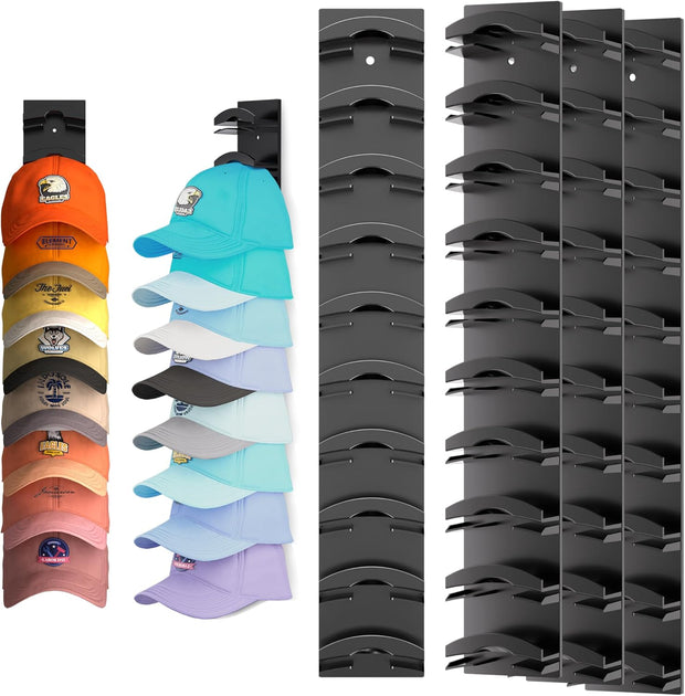 Baseball Cap Organizer (Set of 1) – Wall-Mounted Hat Rack with Strong Adhesive