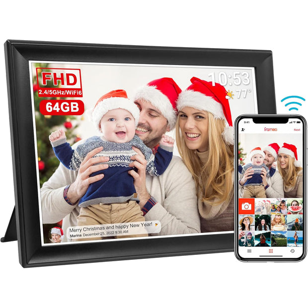 10.5 Inch Smart WiFi Digital Photo Frame | 1920x1280 FHD IPS Touchscreen