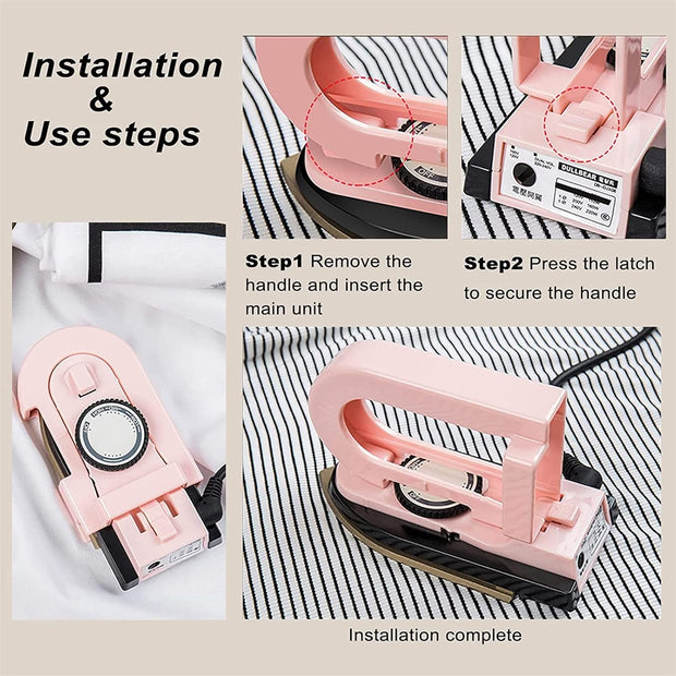 Mini Travel Steam Iron – Foldable, Lightweight, and Portable Design