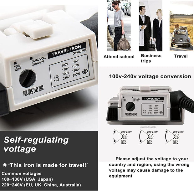 Mini Travel Steam Iron – Foldable, Lightweight, and Portable Design