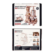 3D Mechanical Space Shuttle Model - Motorized Launch Display with Lights