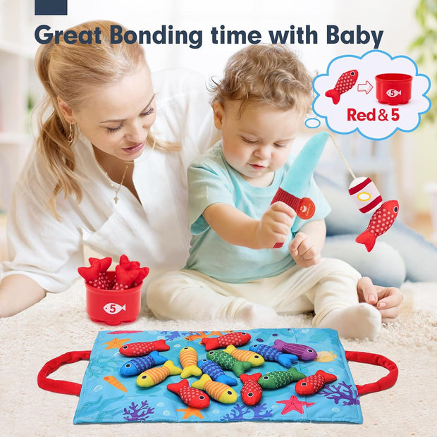 Fishing Toy Set — Color and Shape Learning Toy for Infants 6+ Months