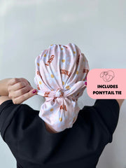 Surgical Cap – 2-in-1 Matte Work Hat for Ponytails & Updos