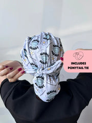 Surgical Cap – 2-in-1 Matte Work Hat for Ponytails & Updos