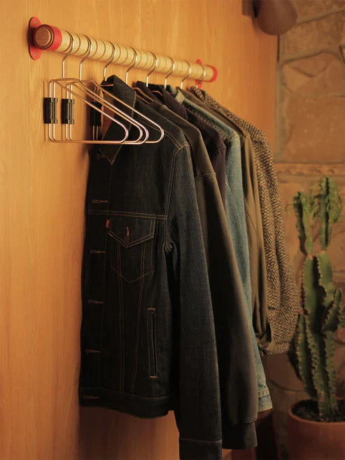 Space-Saving Hanger Hinges – Folding Clothes Hanger System