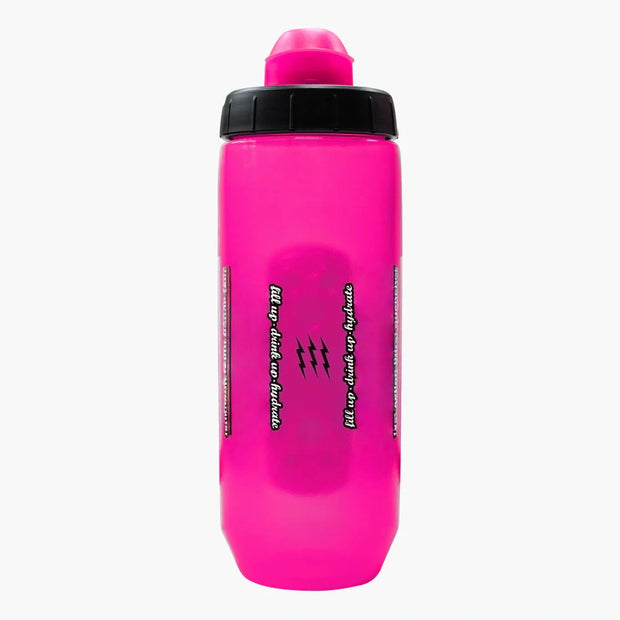 Magnetic Twist Water Bottle - 600cc (Pink) with Bike Mount