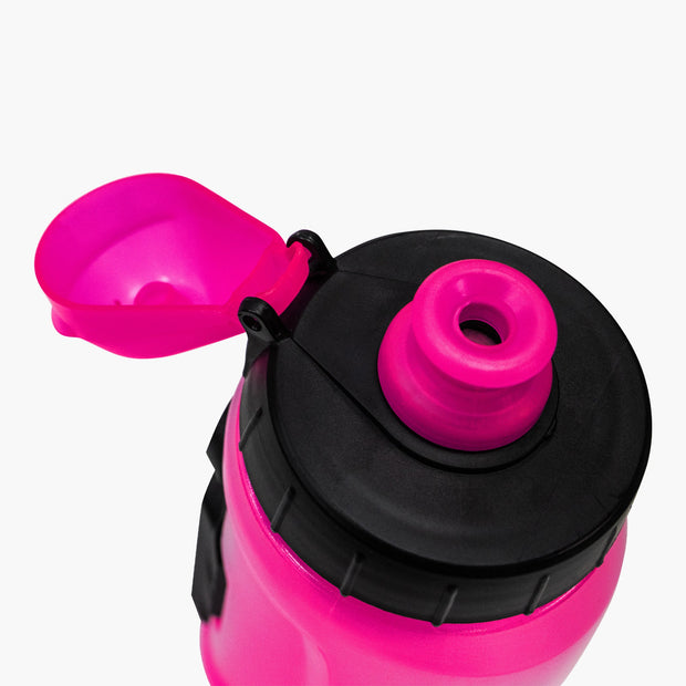Magnetic Twist Water Bottle - 600cc (Pink) with Bike Mount