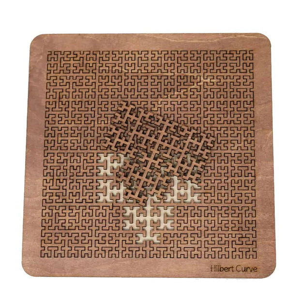 Fractal Tray Puzzle Set – Unique Space-Filling Curve Brain Teaser