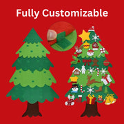 Interactive Felt Christmas Tree Set – Fun DIY Holiday Decoration for Kids & Families