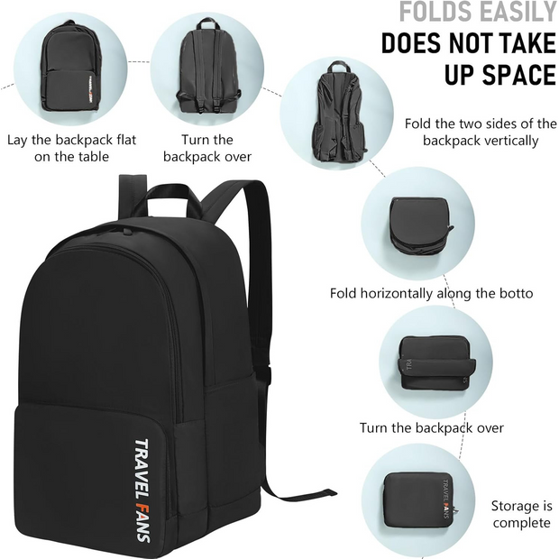 Foldable Travel Backpack – Lightweight, Large Capacity & Water-Resistant