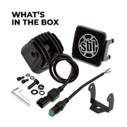 Feux LED Pod 3 pouces - Feux tout-terrain carrés 20 W - 2 000 lumens