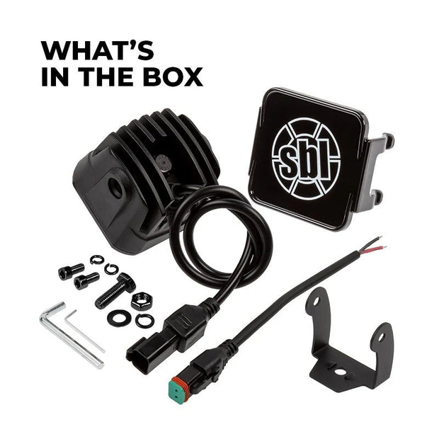 Feux LED Pod 3 pouces - Feux tout-terrain carrés 20 W - 2 000 lumens