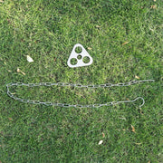 Stainless Steel Tripod Plate | Heavy Duty Fire Pit Cooking and Shelter Support Tool