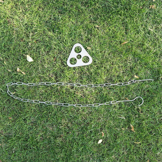 Stainless Steel Tripod Plate | Heavy Duty Fire Pit Cooking and Shelter Support Tool