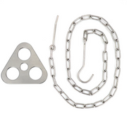 Stainless Steel Tripod Plate | Heavy Duty Fire Pit Cooking and Shelter Support Tool