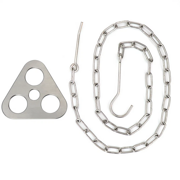 Stainless Steel Tripod Plate | Heavy Duty Fire Pit Cooking and Shelter Support Tool