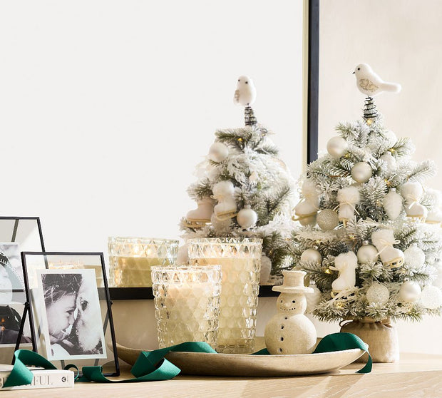 Handcrafted Clay Snowman Figurine | Matte Glazed, Red Clay Decoration